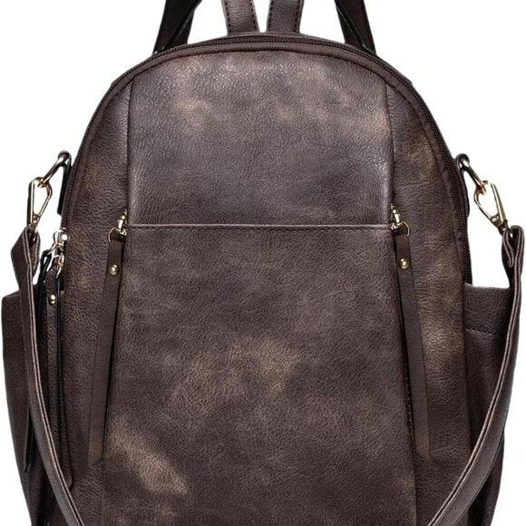 Women Small Leather Backpack Purse Mini Shoulder Bag Casual Organizer main image 4